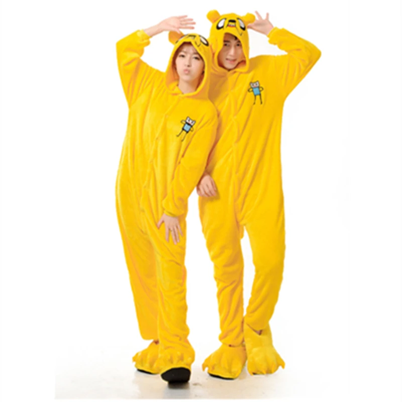 

Adventure go Finn Jake Onesies Onesie Anime Finn Jake Cosplay Costume Flannel Jake Sleepwear Pajamas Finn Onesies jumpsuit