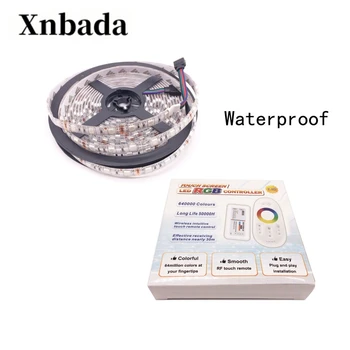 

DC12V SMD5050 RGB LED Strip Light Flexible LED Light 60LED/m Waterproof IP30/IP65 Tape for decoration+2.4G RGB Led controller