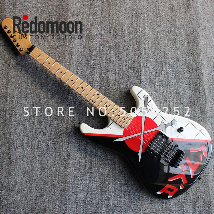 

Factory custom guitar 6 strings charvel electric guitar with maple fingerboard gold hardwares musical instrument shop