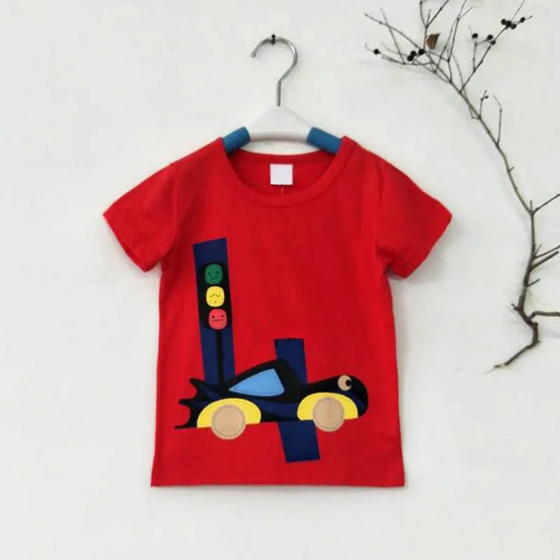 Детская футболка с рисунком цифр; рубашки с короткими рукавами для мальчиков; хлопковая Футболка для девочек; топы для детей; блузка для малышей; футболки для малышей