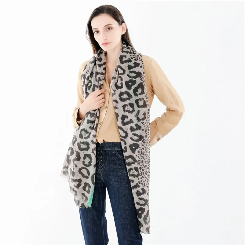 New Fashion Design Hot Women Winter Scarf Leopard Tassel Cotton Linen Color Block Scarf Shawl Wrap Cover crinkle hijab N19#N (4)