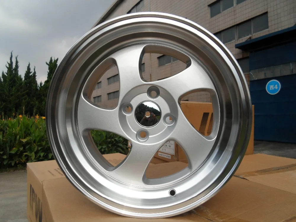 16x8 0 серебро машина губы TMB стиль колеса диски W014|rim style|rims wheelsrims 14 |