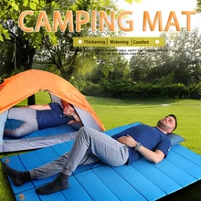 Коврик для сна, походный коврик, напольный складной коврик для пикника, коврик для палатки, быстро надувающийся, жемчужный, хлопковый, влагостойкий, 195*70 см