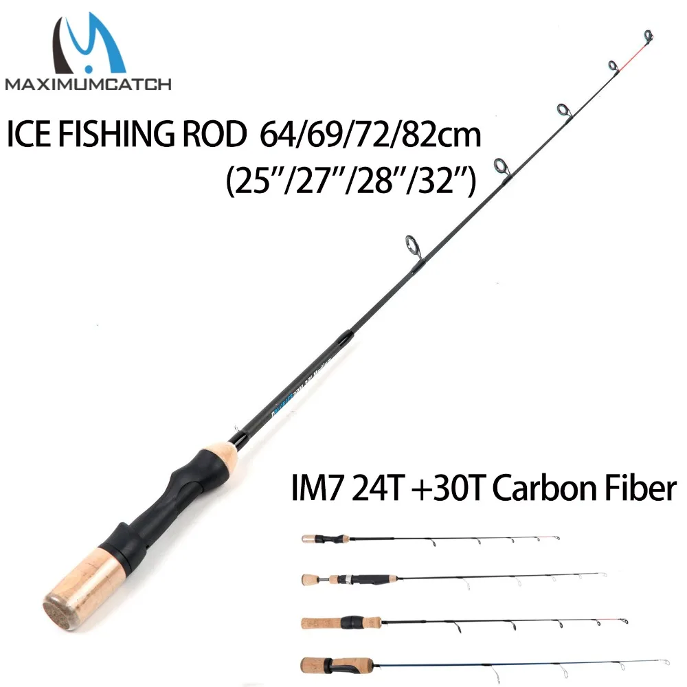 Maximumcatch Lightweight Ice Fishing Rod Im7 Carbon Fiber Winter