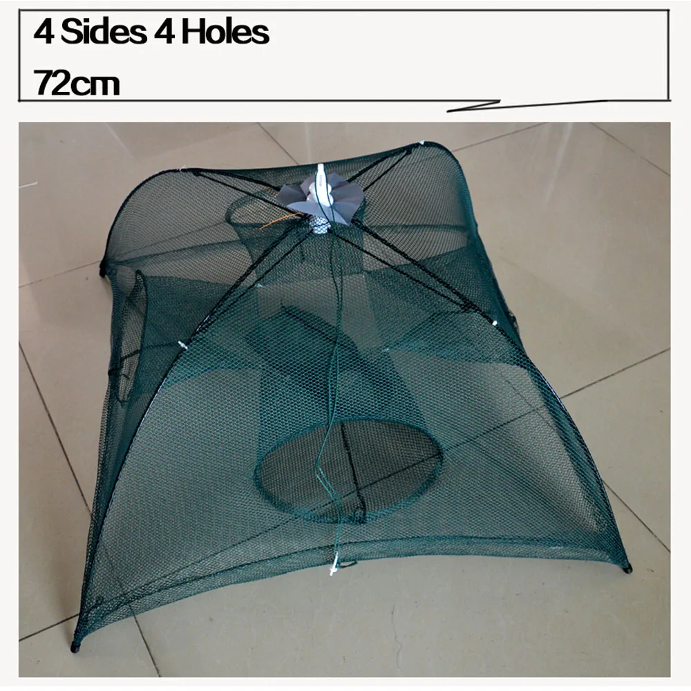 NEW Automatic Fishing Net Shrimp Cage Nylon Foldable Crab Fish Trap Cast Net Cast Folding Fishing Network Free Shipping