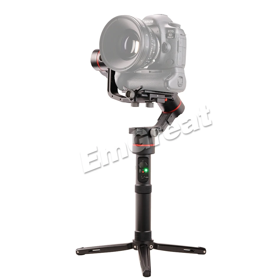 Accsoon A1-S 3-осевой ручной шарнирный стабилизатор для камеры GoPro 3,6 кг грузоподъемность полный визуальный без крышки Для беззеркальных и цифровых зеркальных фотоаппаратов с двумя рукоятками