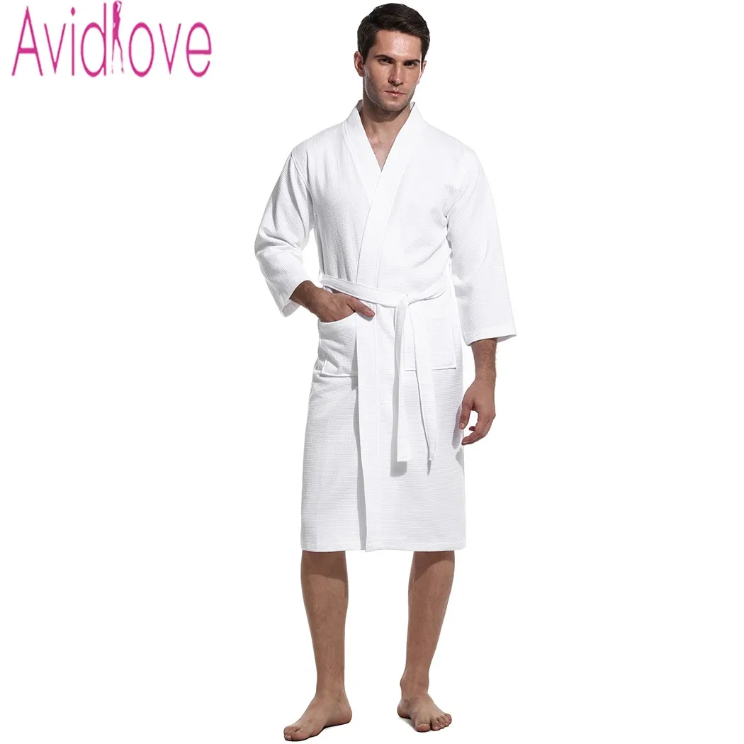 Avidlove más Albornoz de hombre traje de algodón ropa de dormir Otoño ...