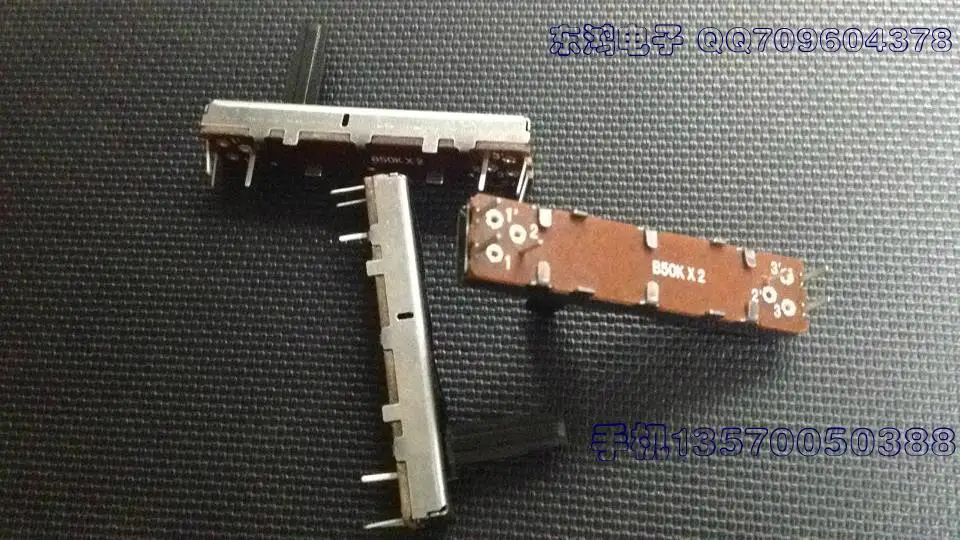 Тайвань производит двойной потенциометр 4 5 см с средней точкой B50k x 2 оси длиной 20
