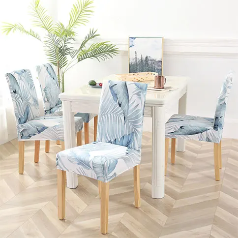 Чехлы на стулья из спандекса, геометрические чехлы на стулья для столовой, комбинированные чехлы на сиденья для стульев CH37017 - Цвет: 9