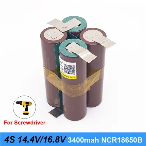 18650 аккумулятор hg2 3000mAh 20 ампер для 14,4 v 16,8 v отвертка батареи сварные полоски для пайки 4S1P 16,8 v батарейный блок(настройка) MA - Цвет: 4S1P-HG2-16.8V-Pack