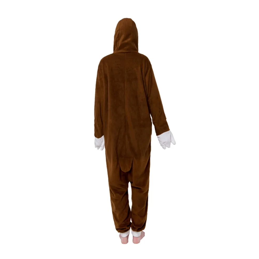 Флис кигуруми унисекс взрослый костюм для косплея «Пижама» Звери-Ленивцы Folivora комбинезоны пижамы
