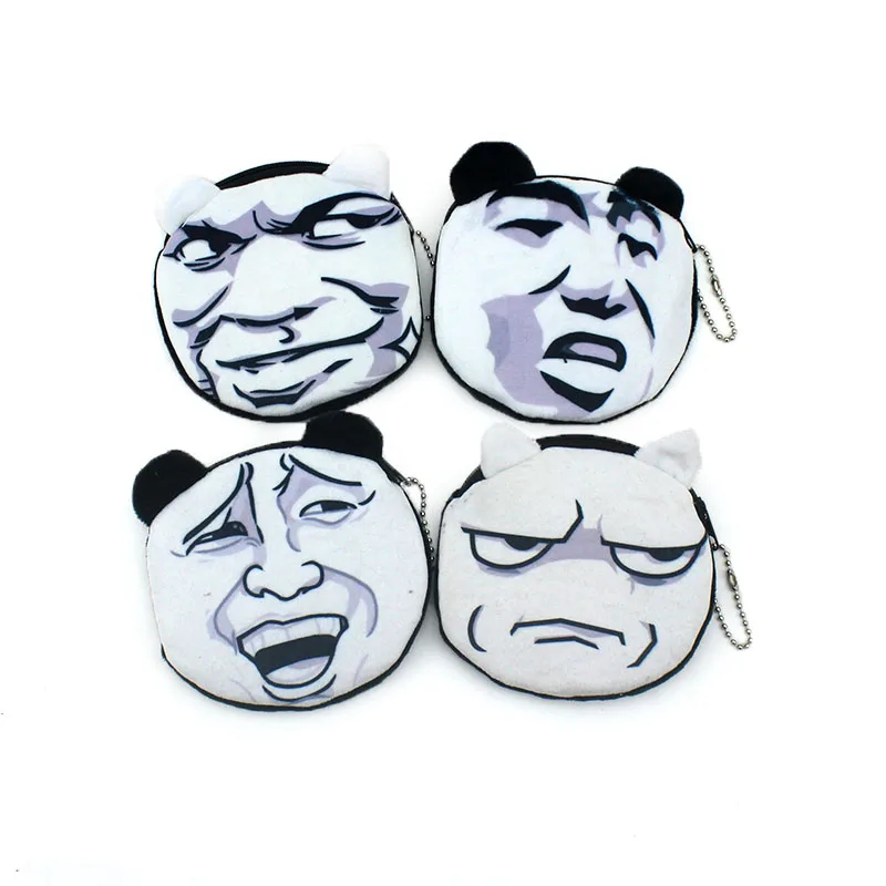 

2017 Oval 3D Funny Comics Children Zipper Coin Bags Women Mini Storage Pouch Grils Cute Wallets Kids Coin Purses Card Holders
