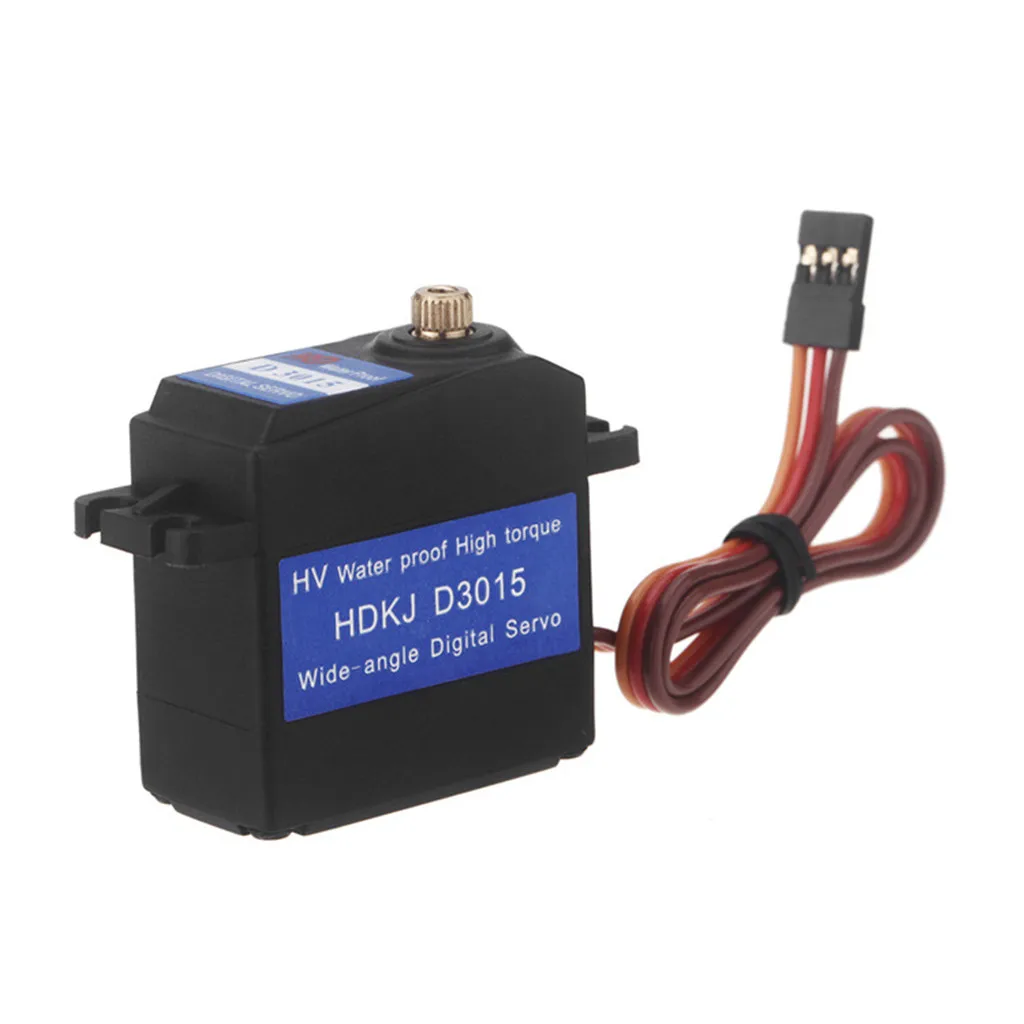 

HDKJ D3015 Waterproof Digital Metal Gear 15KG High Torque Servo For Car Robot Parts Accessories Toys for Children