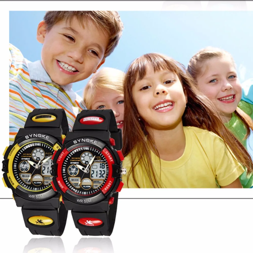 Новое поступление дети Relojes открытый водостойкий ребенок мальчика Relogio спортивные электронные часы многофункциональные наручные часы