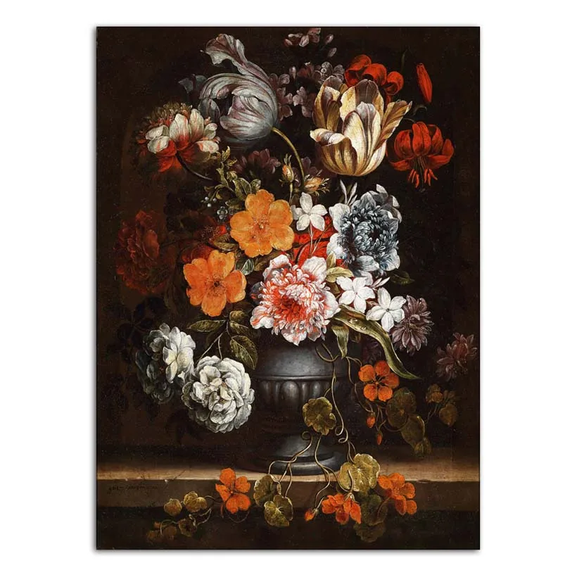 Украшение дома постер печатает настенные художественные картины на холсте классический цветок, античный натюрморт картина маслом фрукты - Цвет: YH3735