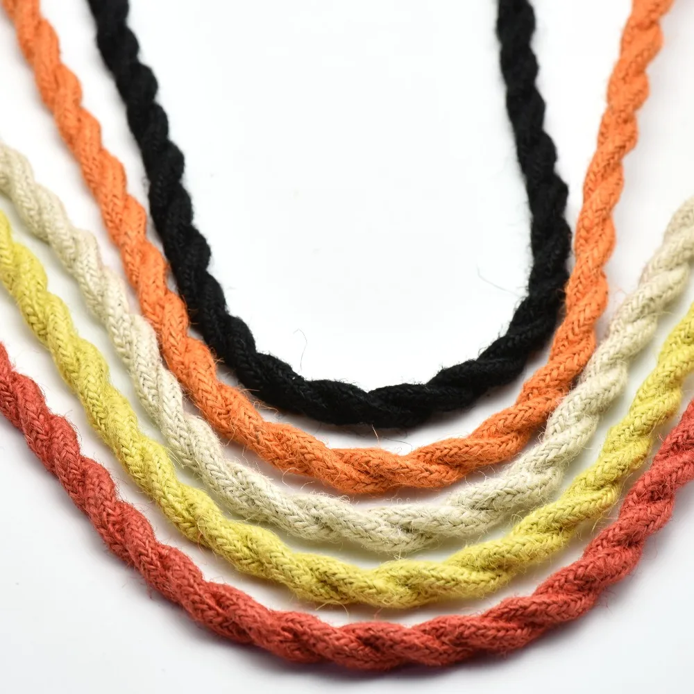 

2*0.75mm2 2/3/5/10M Edison Vintage Electrical Cable Rope Twisted Wire Retro Textile Braided Cable Pendant Light Wire Lamp Cord