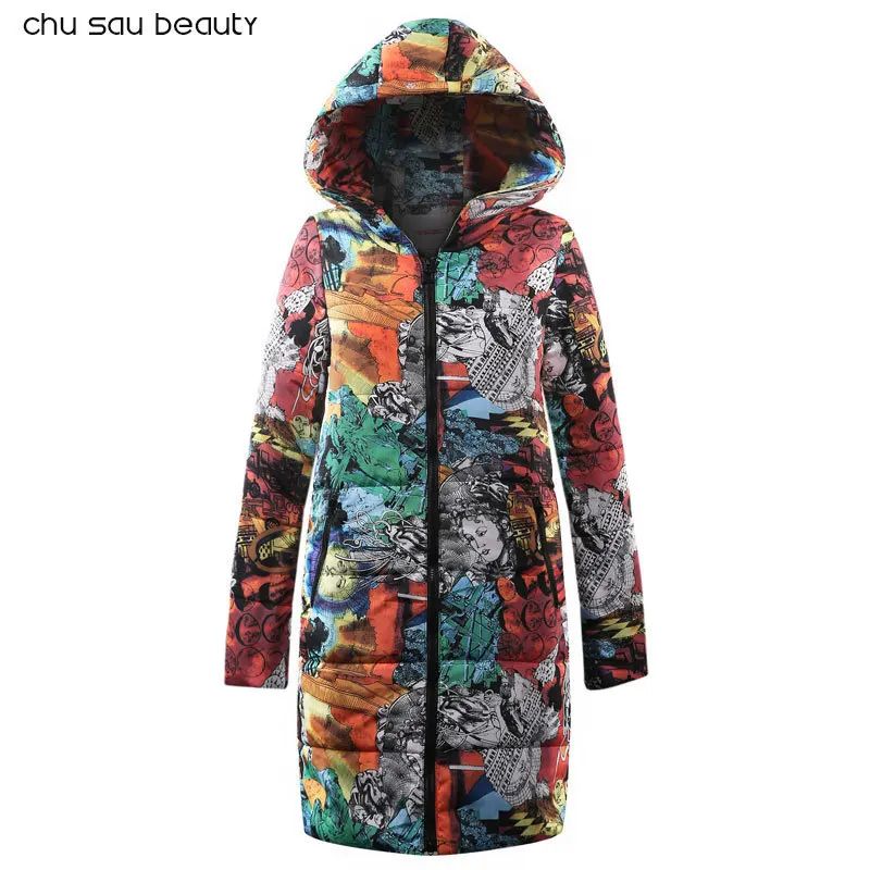 

2019 New Oversized Coats Thick Winter Jacket Women Hooded Plus Size Down Cotton Coat Long Jacket Female Parkas Mujer Maxi 6xl
