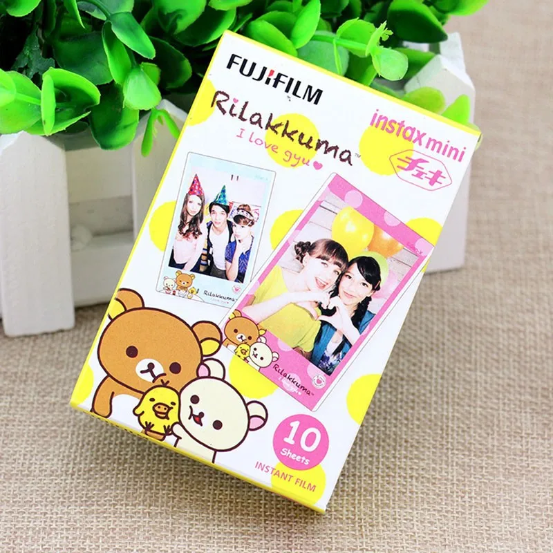 10 Fuji Плёнки Fuji Instax Мини Instant Цвет Плёнки для Fuji 7 7 s 8 10 20 25 50 s 50i SP1 DW 90(Rilakkuma