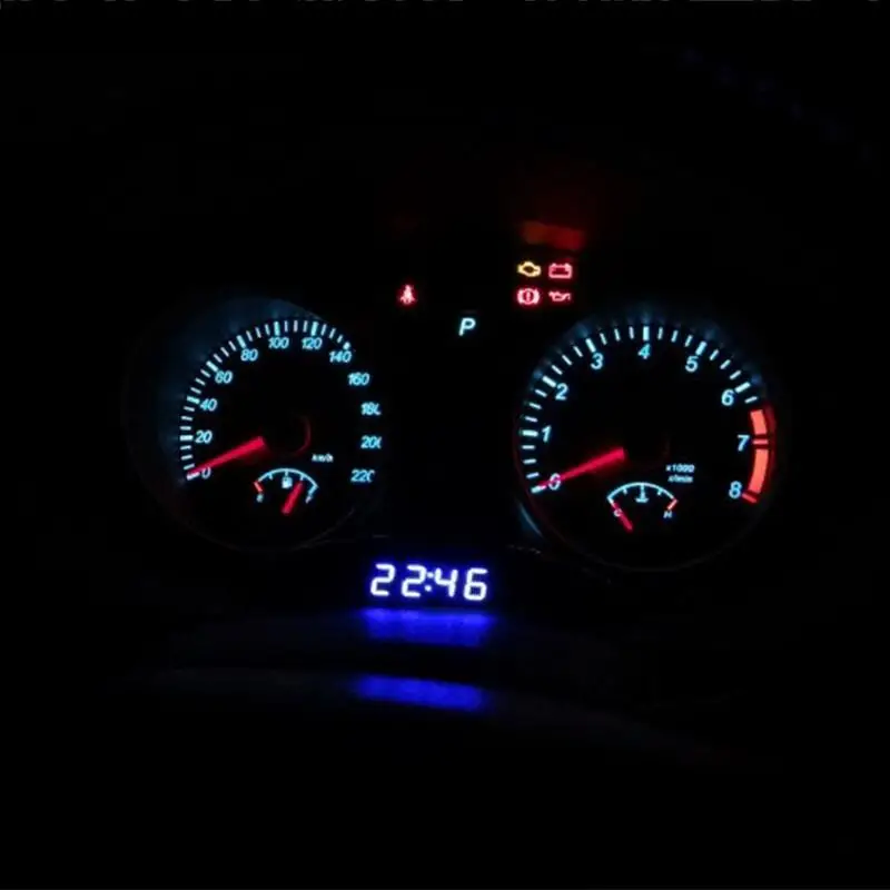 Автомобильный светящийся светодиодный цифровой автоматический термометр