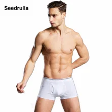 Seedrola качество мужские боксеры шорты Mr Большие размеры хлопок нижнее белье мужские плюс размер трусы большого размера мужские трусы