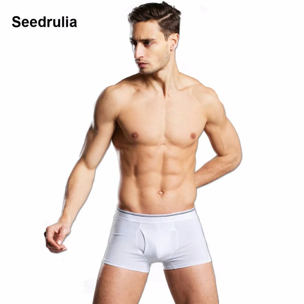 

Seedrula Quality Men's Boxers Shorts Mr Large Size Cotton Underwears Mans Plus Size Panties Fat Trunk Male Underpant