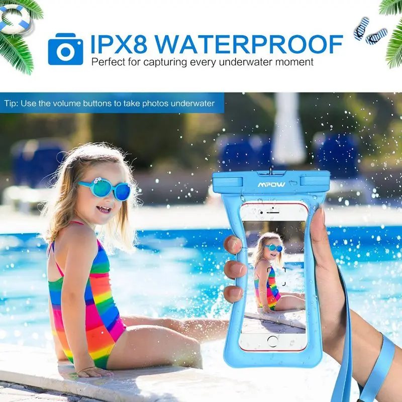 2 PCS IPX8 Waterproof Swimming Bags Universal Phone Pouch Underwater Dry Bag for iPhone XIAOMI Samsung Phone Case Bags Floatable (4)