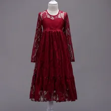 Детское торжественное платье для девочек на свадьбу; Новинка года; кружевное платье принцессы для девочек; Детские праздничные платья для девочек; Детские костюмы