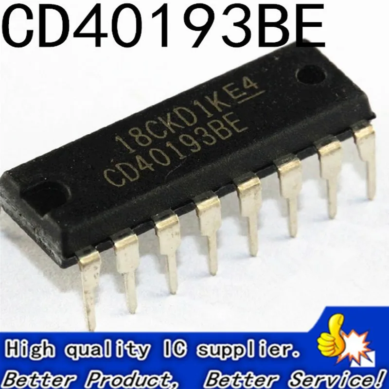 

10PCS Authentic TI CD40193BE CD40193 DIP16 Logic IC Package