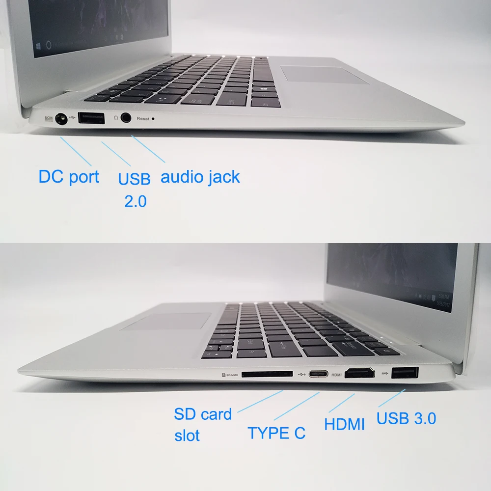 Ноутбук с windows 10 Intel Skylake/kabylake U i5 7200U/i7 7500U 13 3 дюйма DDR4 ОЗУ 4 Гб SSD 128 ГБ Wi Fi клавиатура