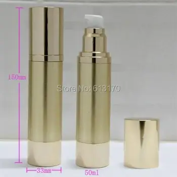 

20pcs New High Grade 50ml Empty airless bottle,50cc vacuum pump bottles, Eye cream Cosmetic packing container Free shipping
