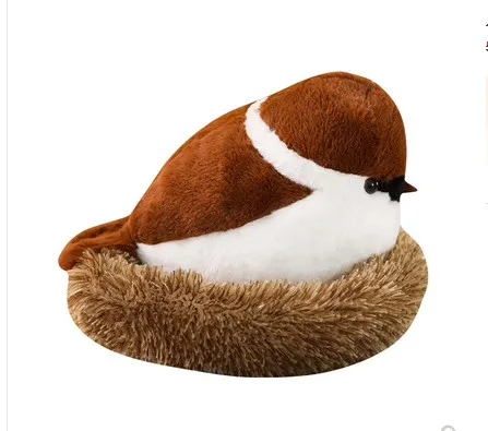 2019 newest Sparrow  Simulated Animal stuffed  Plush toy for  Kids Birthday Gift