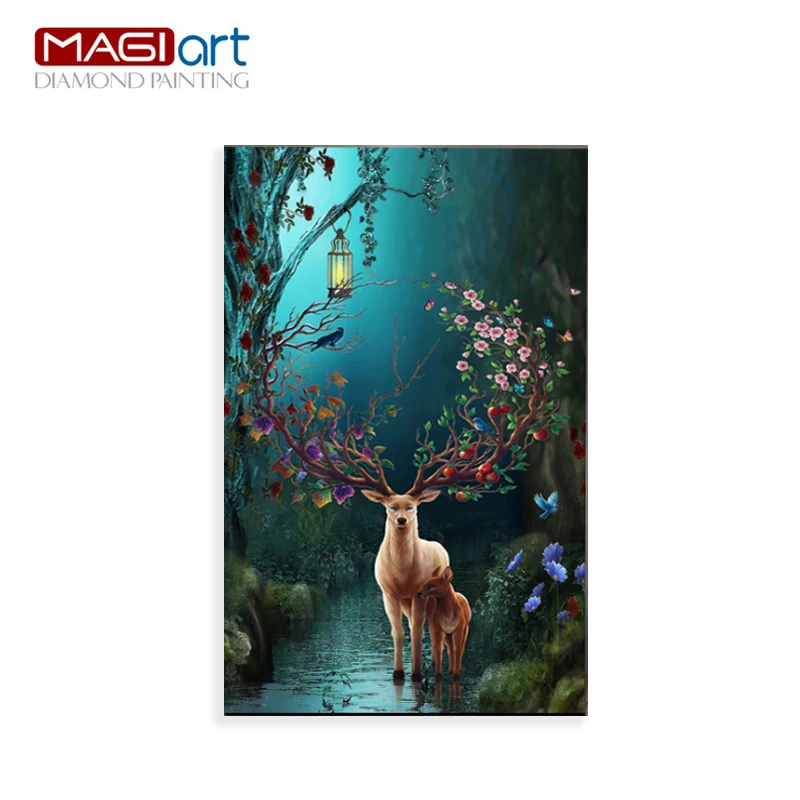 

Diamond painting accessories,Diamond embroidery,5D DIY mosaic Diamant, picture of rhinestones,full round daimond Animals ZMA074