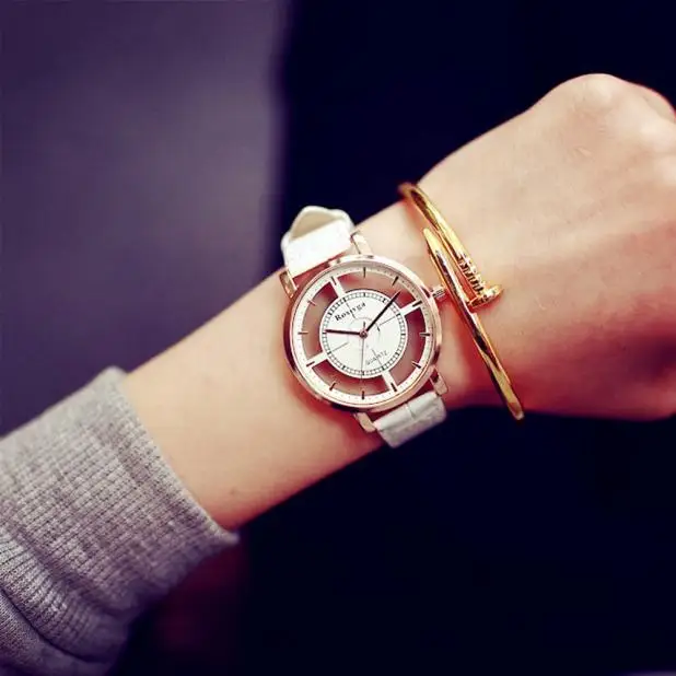 Кварцевые наручные часы для женщин кожаные montre femme браслет из металла модные и