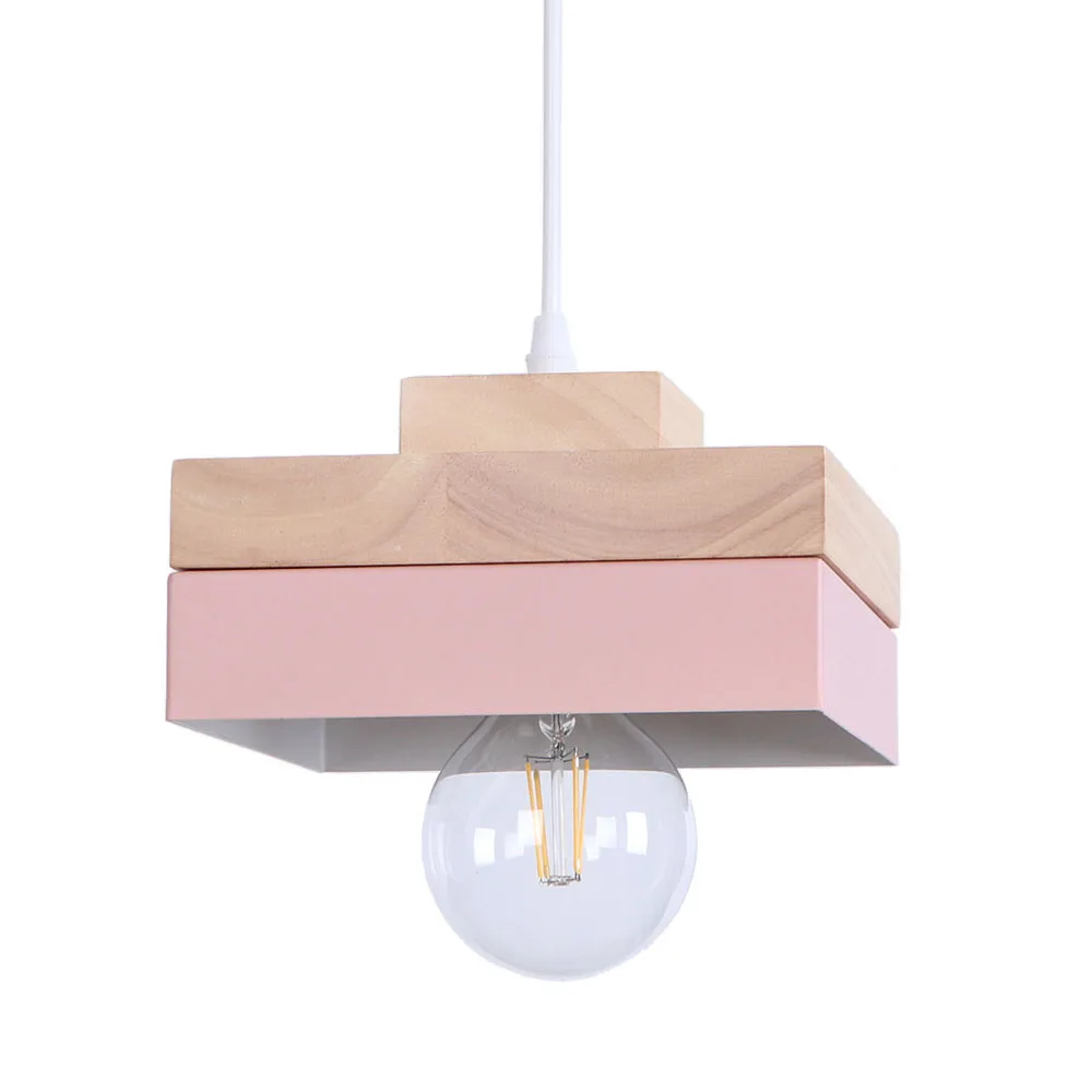 

Pink American Iron Design Pendant Light Lamp For Bedroom Study Lamp Restaurant E27 bar Pendant Lamp Led Pendant light RPL0011