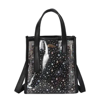 

Woman Bag Fashion Girl Wild Star Jelly Transparent Hand Shoulder Messenger +Wallet handtassen dames torebka damska shopper