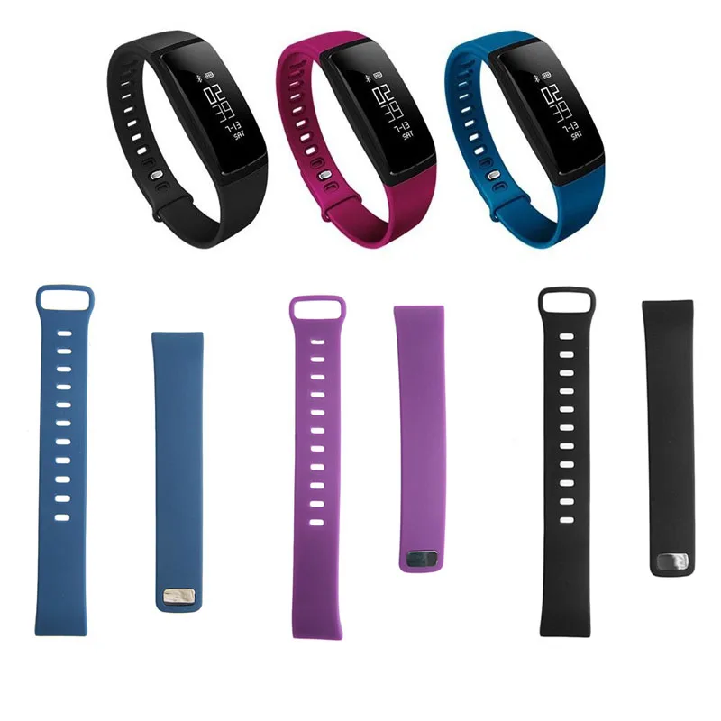 1-PC-Fitness-Tracker-Heart-Rate-Monitor-Wristband-Strap-For-V07-Bluetooth-Smart-Watch-