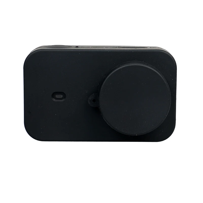 Protective Silicone cover with lens cap + Protective Frame Case Housing black for Xiaomi Mijia Mini Action Camera Accessories (5)