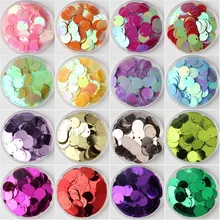 Lentejuelas redondas sueltas planas Multicolor de PVC, 10mm, costura artesanal de Lentejuelas, accesorios DIY Para ropa, 480 Uds. 20g