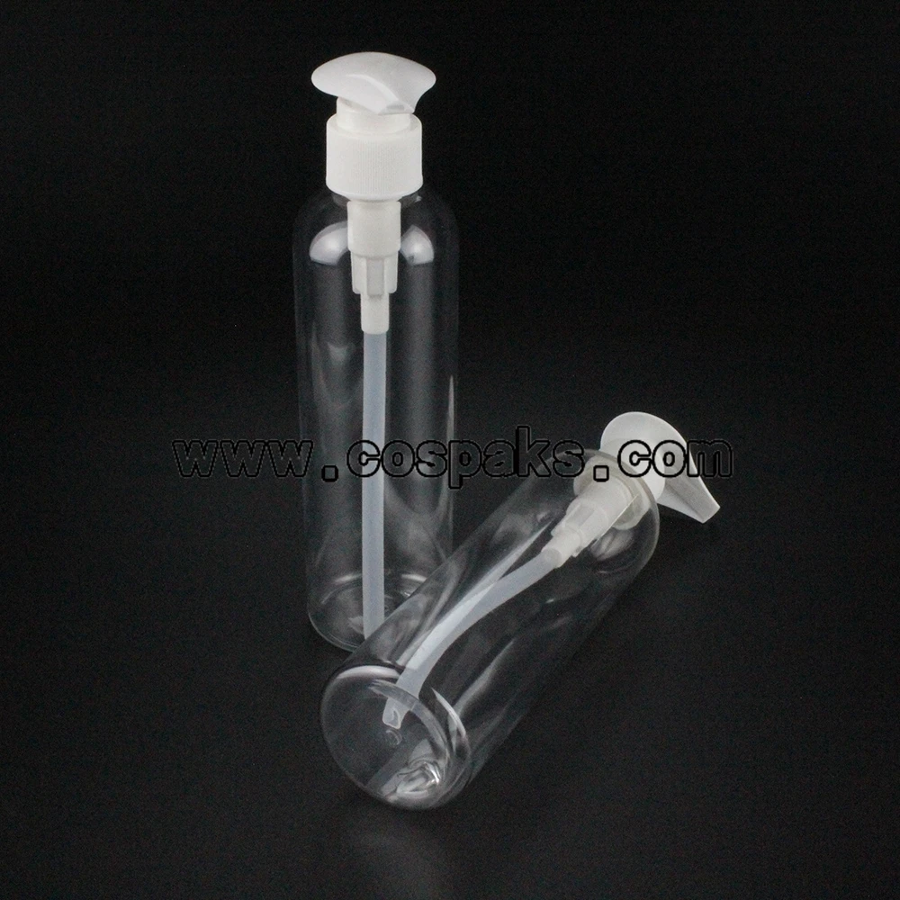 wholesale 50pcs clear Shampoo 250ml plastic pet bottles wholesale