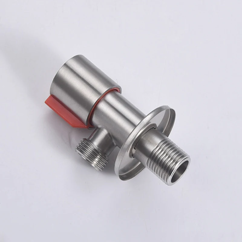 Stainless Steel Angle Valve G1/2 Filling Valves Brushed Finished Water Heater Hot Cold Angle Valve Bathroom Toilet Accessories