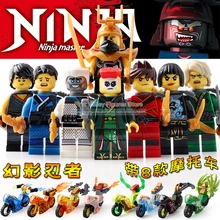 DR. TONG 80 шт. фигурки ниндзя Кай Джей Зейн Коул Ллойд кармадон с торнадо кристалл мотоцикл строительные блоки детские игрушки SY696