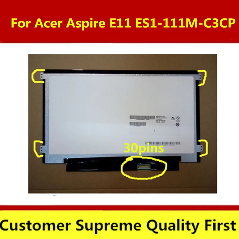 Для ноутбука Acer Aspire E11 ES1 111M C3CP тонкий ЖК экран 11 6 дюйма eDP 30 контактов|edp 30pin|laptop lcd