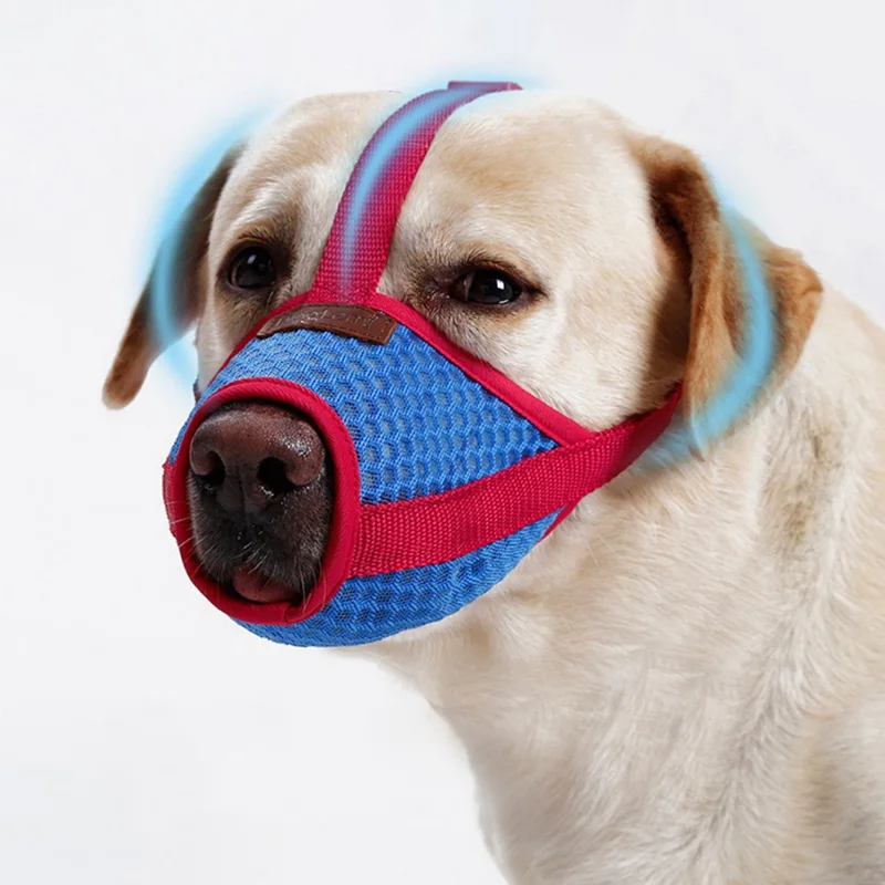 

Adjustable Mesh Mouth Muzzle For Small&Large Dog Anti Bark Bite Chew Breathable Dog Muzzles Training Products For Puppy