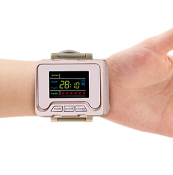 

China new painless no drug no side effect physical wrist watch 6 lasers lllt 650nm laser treatment apparatus