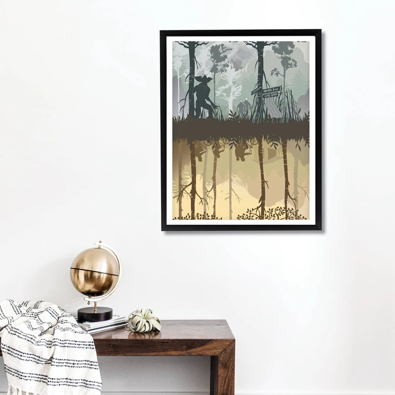 tv show card canvas print living room decor