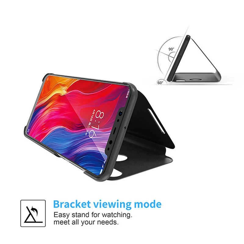 For Xiaomi Mi A3 Flip Case Mirror Surface 360 Protective Cases For Xiaomi Mi CC9 CC9e A3 A2 8 Lite A1 9 Se 9t F2 Pro F1 6 Shell