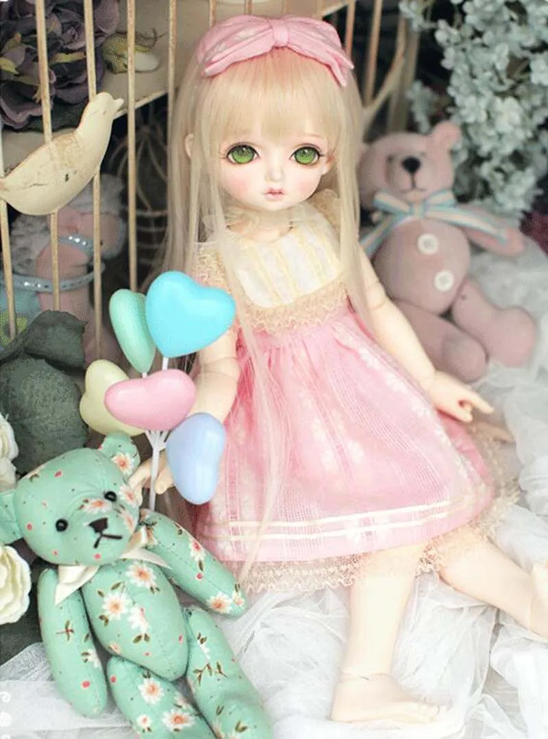 Полный набор 1/4 BJD куклы BJD/SD прекрасный Bambis смолы куклы с бесплатными глазами для ребенка подарок на день рождения