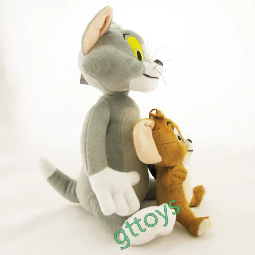 

2pcs/set Cat Tom And Jerry Mouse Plush Stuffed Toys Doll