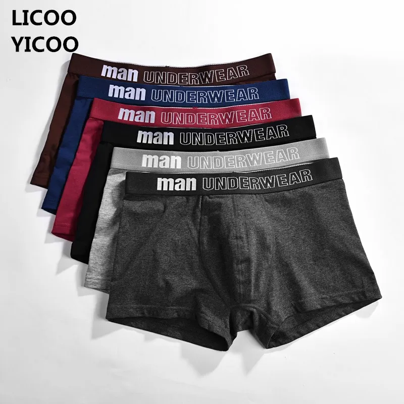 

Men's Cotton Boxers Comfortable Soft Men Underwear Solid Shorts Underpants Panties Male Breathable Panty Underwaer Male