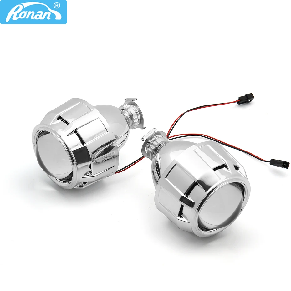 RONAN 2,5 HID Xenon конечные линзы проектора bi Xenon Парковка автомобиля стайлинг фары DIY лампа для H1Bulb с кожухами H4 H7 разъем